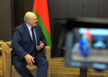 HANDOUT - 28 May 2021, Russia, Sochi: Belarusian President Alexander Lukashenko is pictured during a meeting with Russian President Vladimir Putin (not pictured) in Sochi. Photo: -/Kremlin/dpa - ATTENTION: editorial use only and only if the credit mentioned above is referenced in full