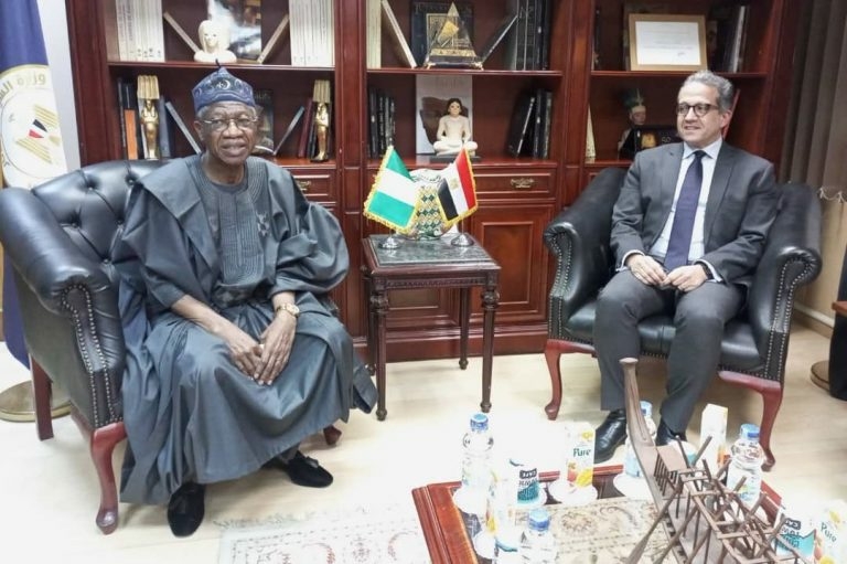 Nigeria Minister of Information and Culture, Alhaji Lai Mohammed and Egypt Minister of Tourism and Antiquties
Dr Khaled El-AnanyNigeria Minister of Information and Culture, Alhaji Lai Mohammed and Egypt Minister of Tourism and Antiquties
Dr Khaled El-Anany