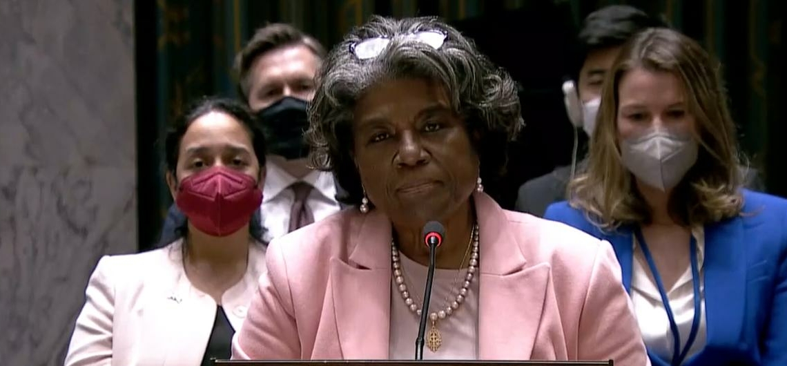 UN Photo: U.S. Ambassador, Linda Thomas-Greenfield, addressing the Security Council