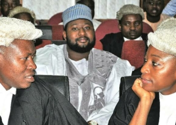 Shamsudeen Bala in the court room