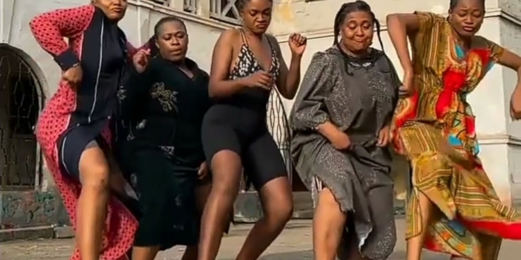 Fun Video As Actress Omoni Oboli Marks 44th Birthday On Film Set Engages Nollywood Stars In 