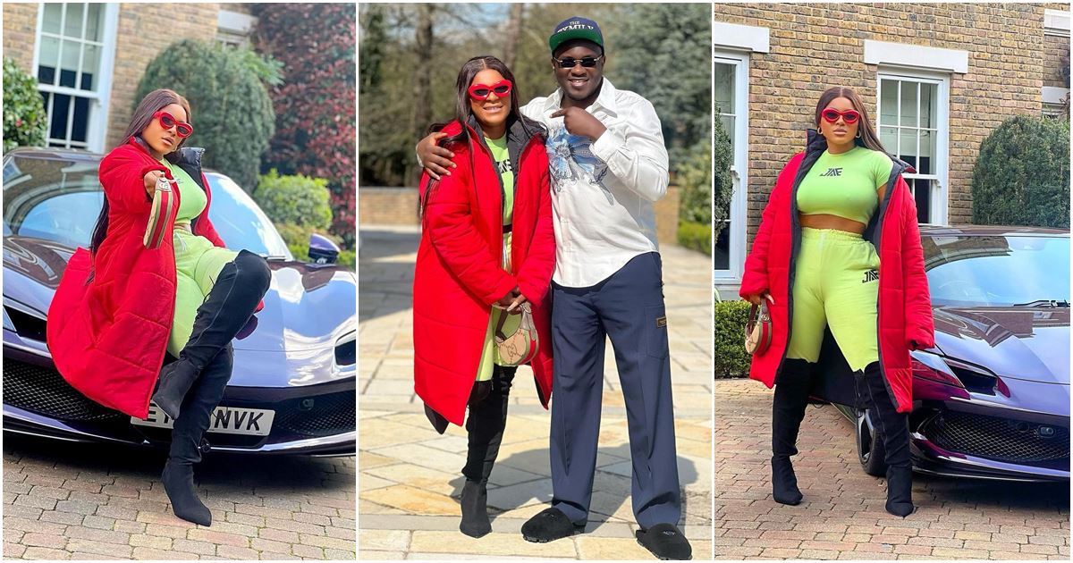 “Joggers and boot” – Mixed reactions trail Destiny Etiko’s outfit as she links up with Pastor Tobi in London