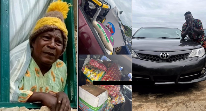 Actor Pariolodo receives brand new Toyota Camry, foodstuff, household items [VIDEO]