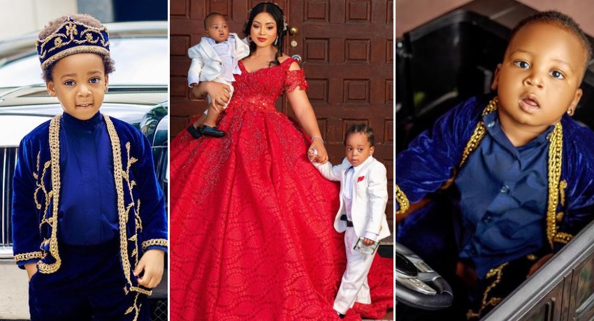 So they are birthday mates – Moyo Lawal surprised as Regina Daniels celebrates her sons’ in heartfelt post