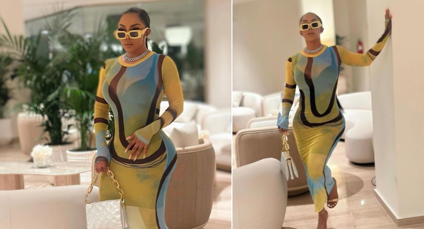 It looks funny – Toke Makinwa’s curvy shape in fresh photos leaves netizens confused