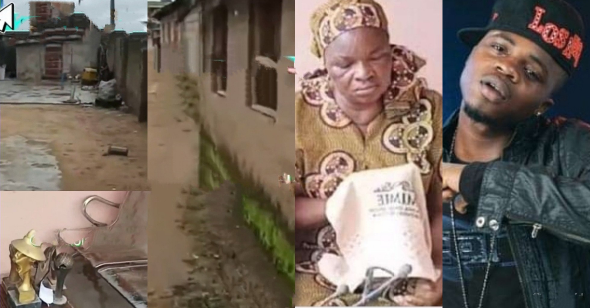 Nigerians express concern over dilapidated building Late Dagrin’s mum lives in