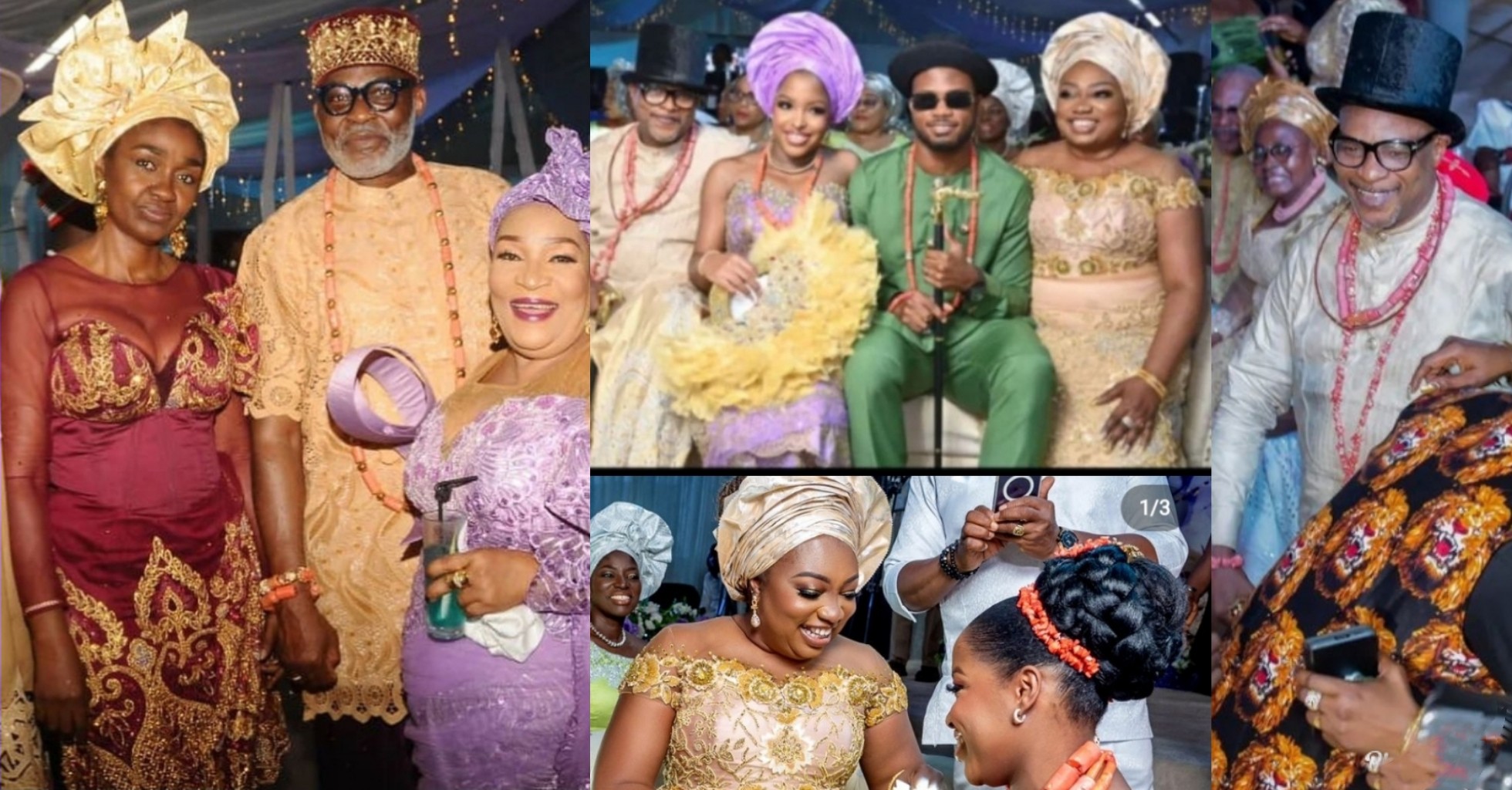 RMD, Ngozi Nwosu, others in attendance as Fred Amata, ex-wife Agatha reunite at son’s wedding in Lagos(VIDEO)