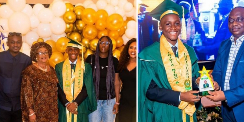 2face family celebrates his son with Sumbo on his graduation