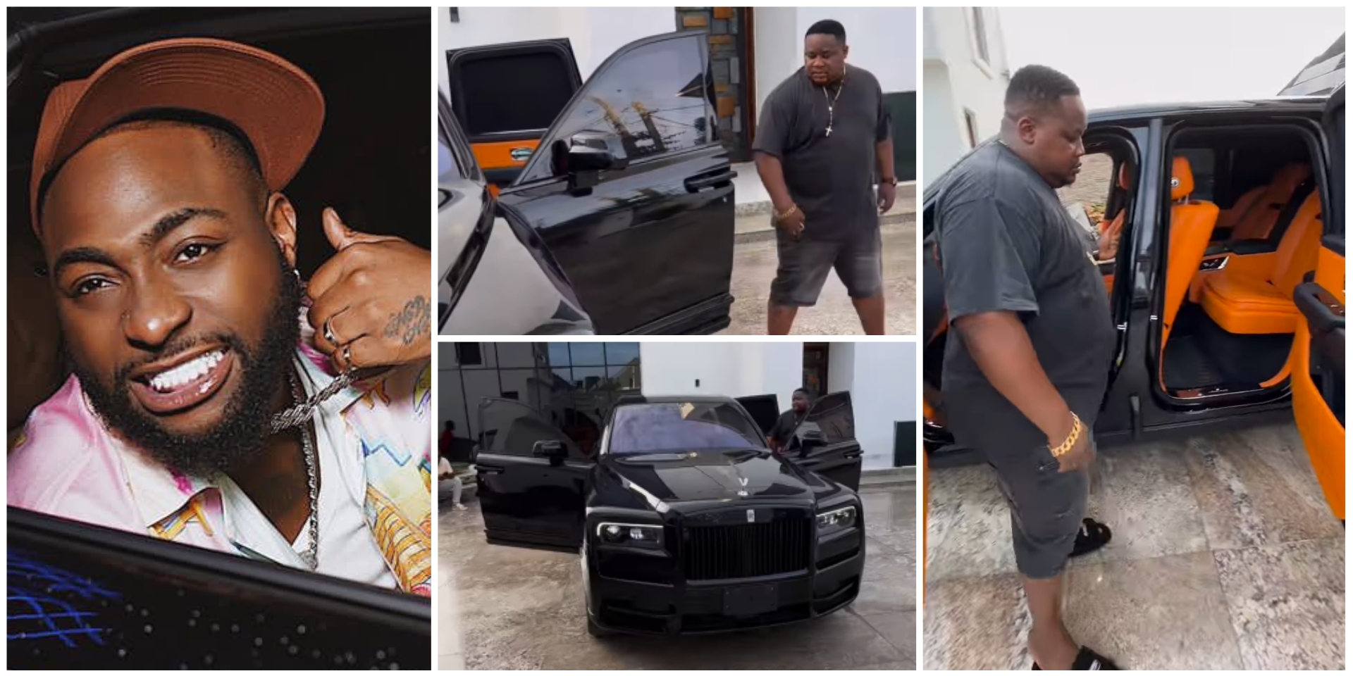 Davido reacts as Cubana Chief Priest splurges over N300M on brand-new Rolls Royce Cullinan -VIDEO