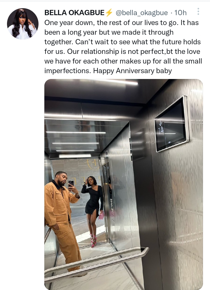 BBNaija’s Sheggz and Bella celebrate first anniversary