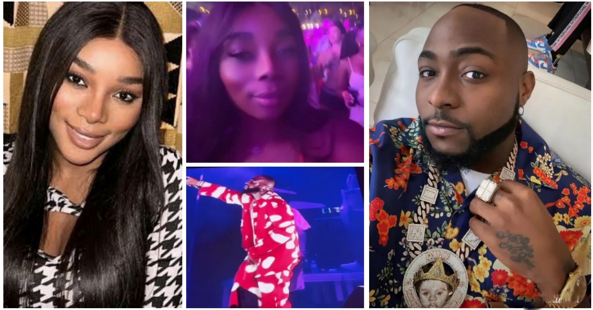 Davido’s alleged side chic, Ivanna, clears air as video of her supporting Singer at Afro Nation trends