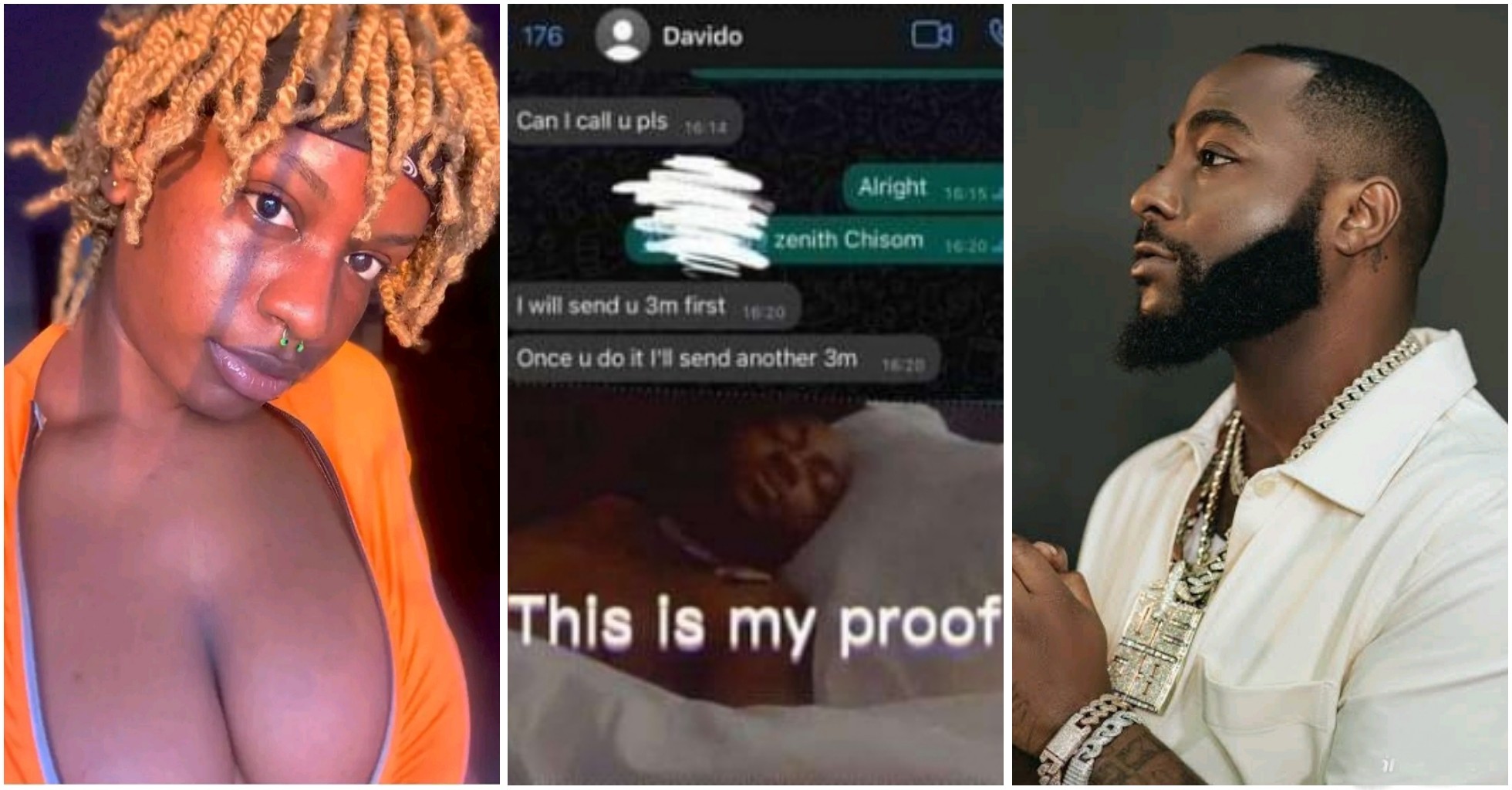 Davido impregnated me, offered me N10M to remove it — Lady alleges, shares bedroom video with Singer