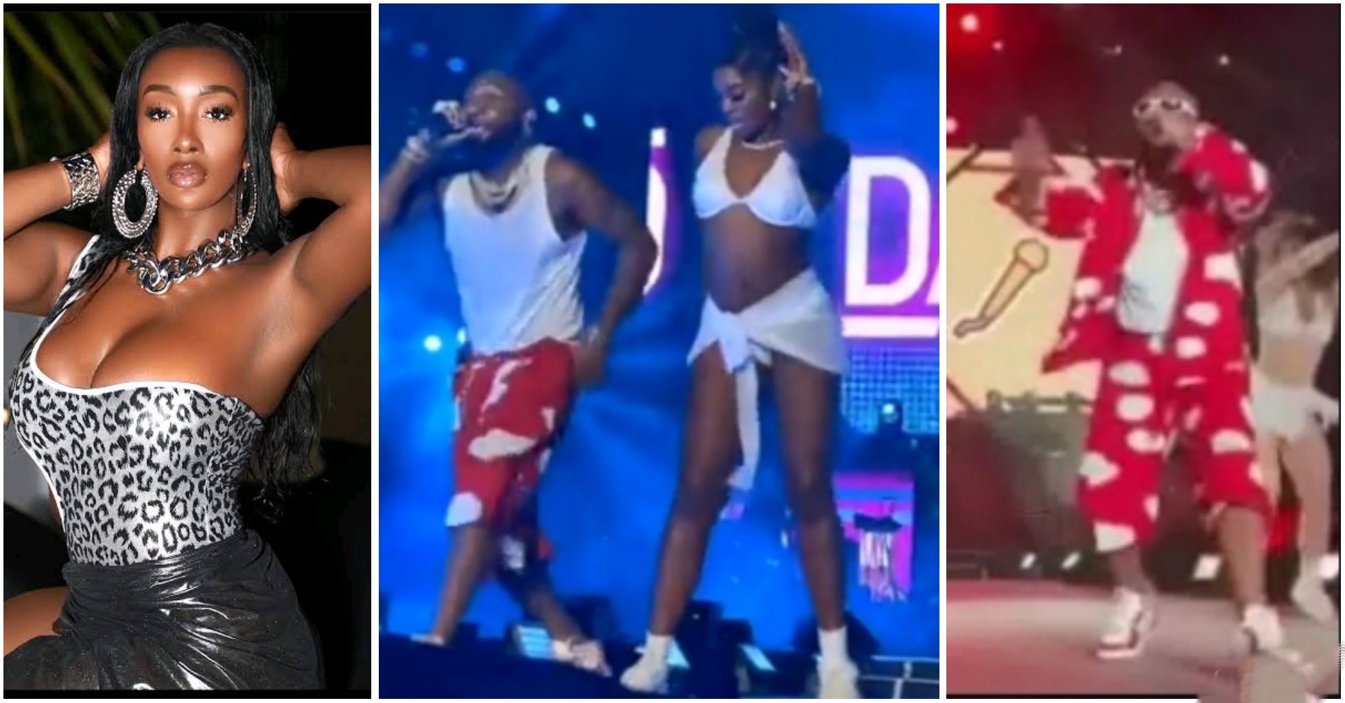 Anita Brown reacts as Davido thrills fans at Afronation Portugal