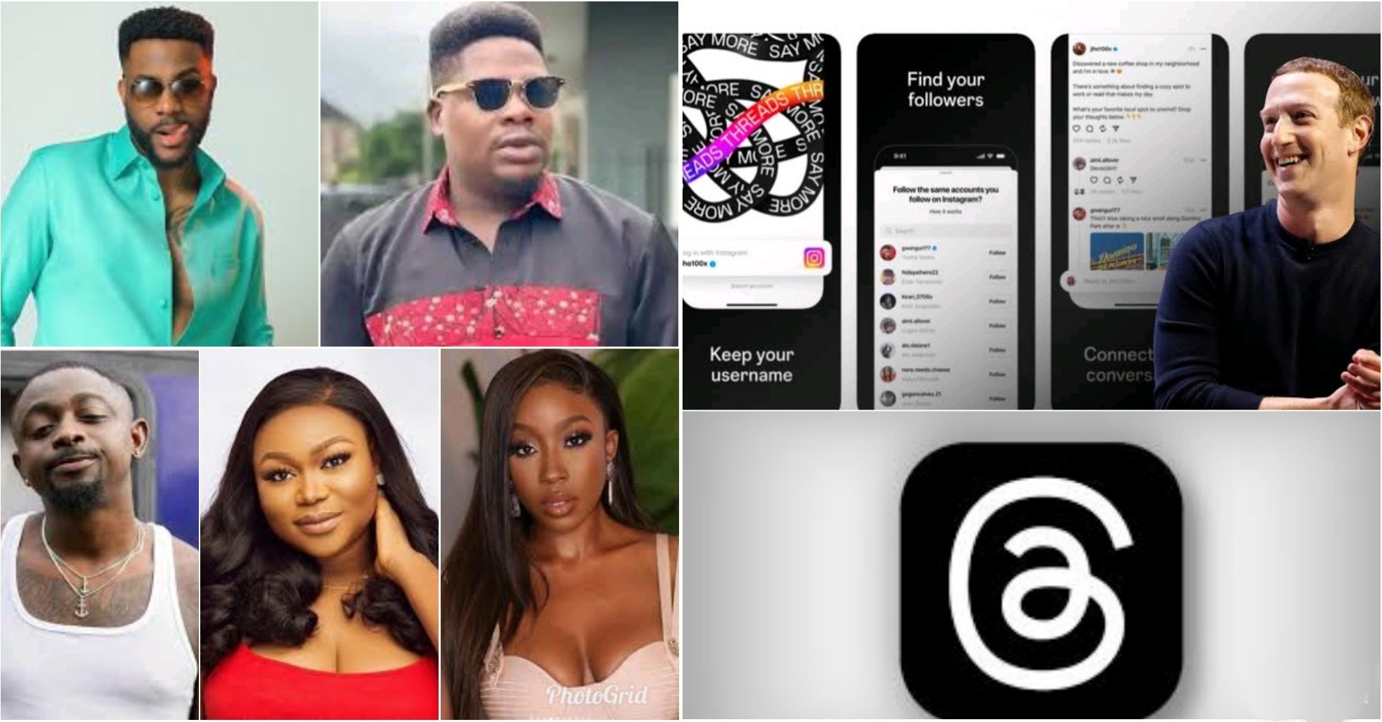 Ebuka, Ruth Kadiri, Mr Macaroni, other Nigerian celebrities join new social media app, Threads