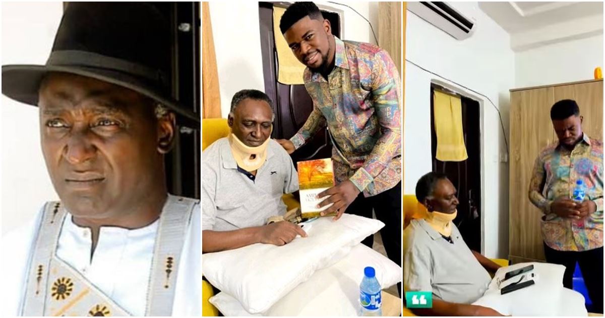 Prophet Samuel King visits ailing actor, Clem Ohameze, gifts him bible, anointing oil, others -VIDEO