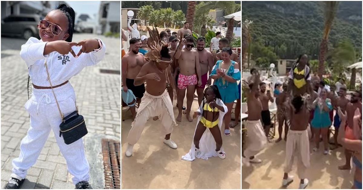 Destiny Etiko, James Brown, others, react as Obio Oluebube dons bikini, grooves with Lebanese dancers -VIDEO