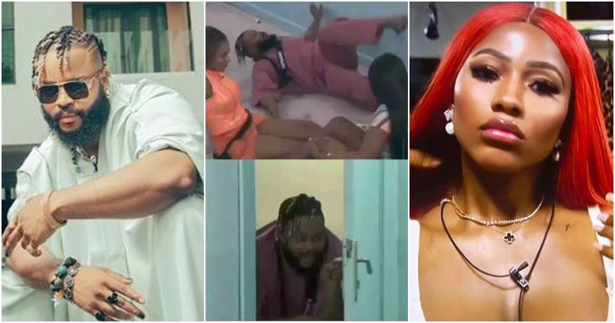 Whitemoney exclaims, runs out of room as Mercy Eke asks for a kiss -VIDEO