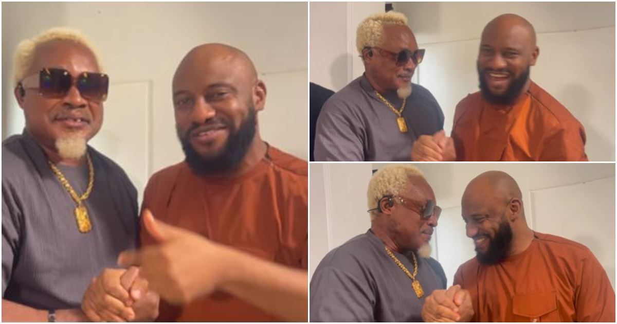 Yul Edochie excited as he links up with colleague, Jerry Amilo after a long while -VIDEO