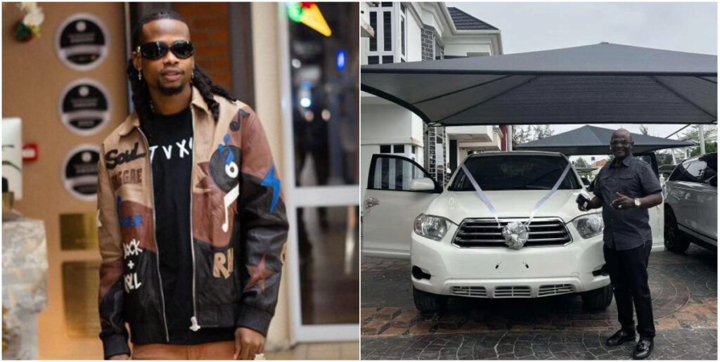 Singer Yhemolee surprises his father with luxurious car