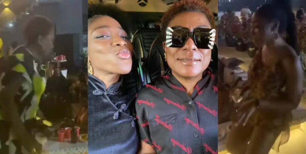 Burna Boy's Mother and Sister Wow Netizens with Their Dance Moves at Party (Video)