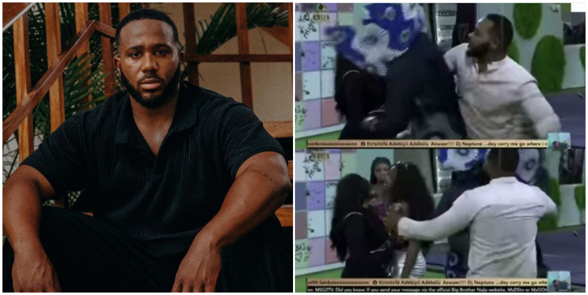 Moment Kiddwaya holds back Cross from separating Cee-C and Ilebaye during heated clash [Video]