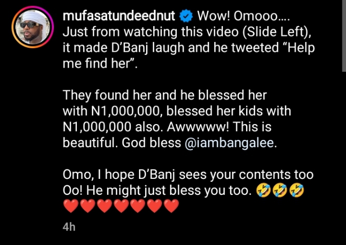 D'banj invites viral $1 woman to his crib, gifts her N2 million naira (VIDEO)