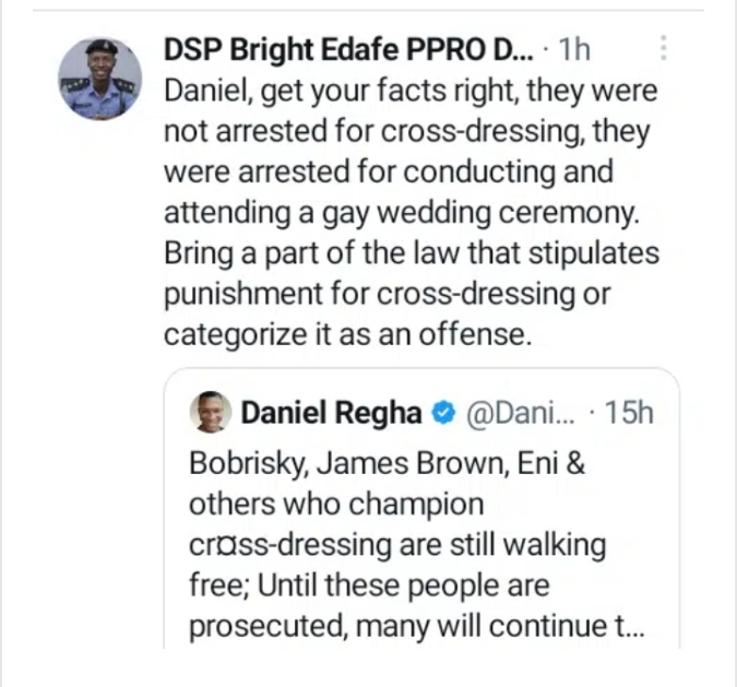 Gay wedding: Why we can't arrest Bobrisky, James Brown and co