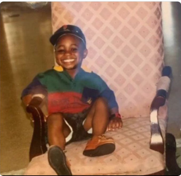 Davido's childhood photo sparks speculation of early fame awareness