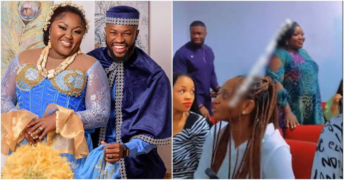 Congratulations pour in as fans sight Stan Nze’s wife, Blessing Obasi’s growing baby bump