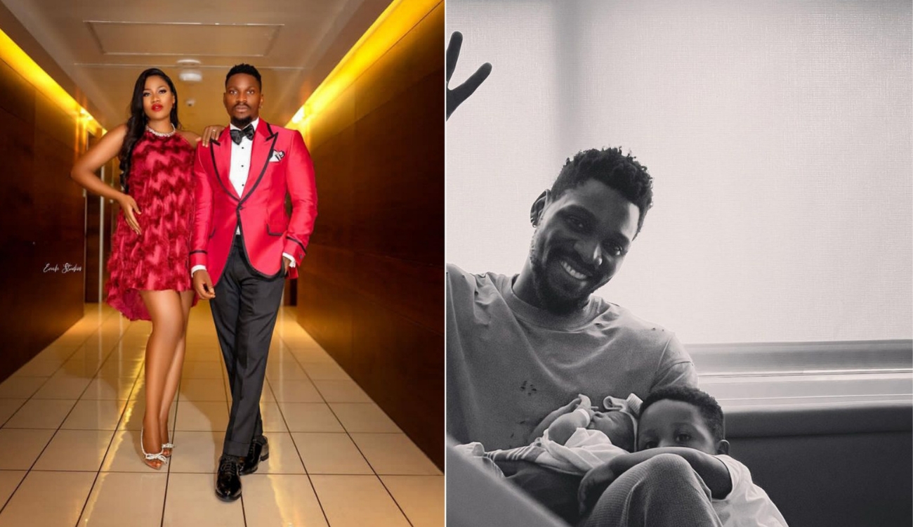 “I am a girl Dad” BBNaija Tobi Bakre and wife welcome second child