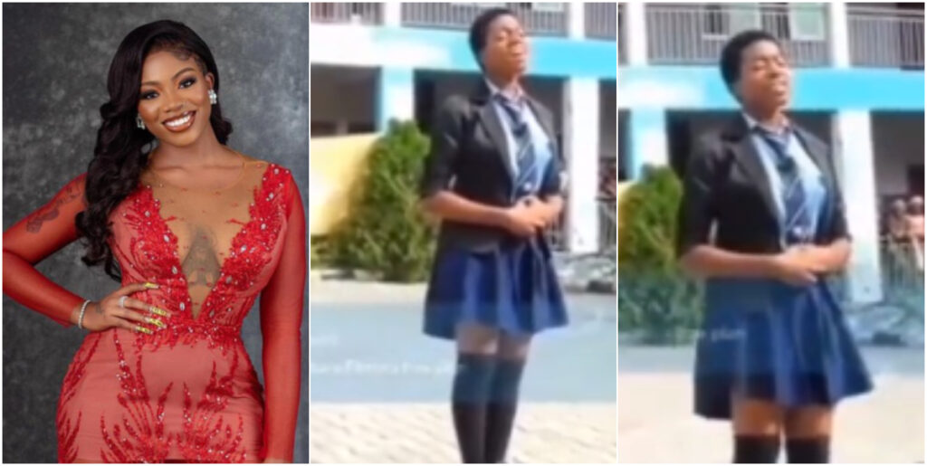 Angel throwback video leading praise and worship in secondary school amazes Netizens