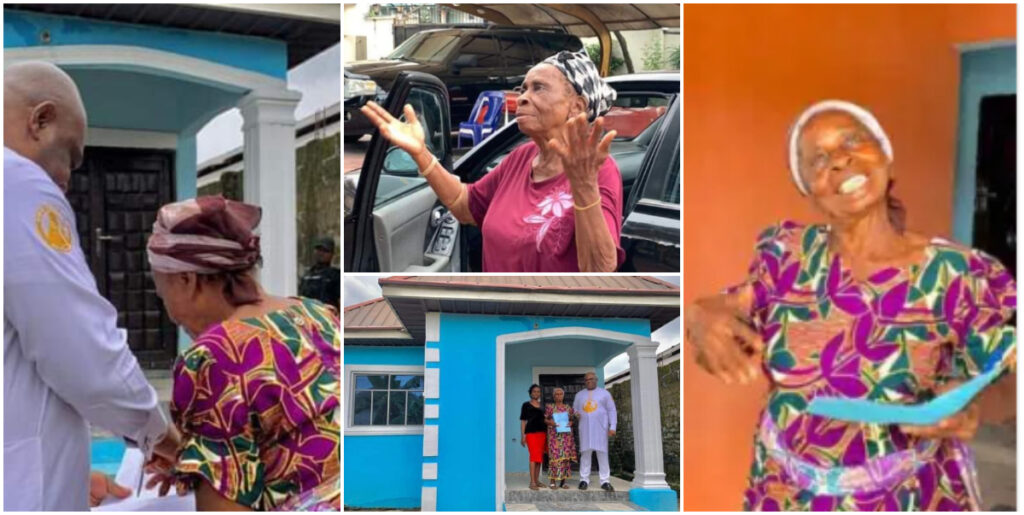 Apostle Chibuzor surprises elderly woman with car and house