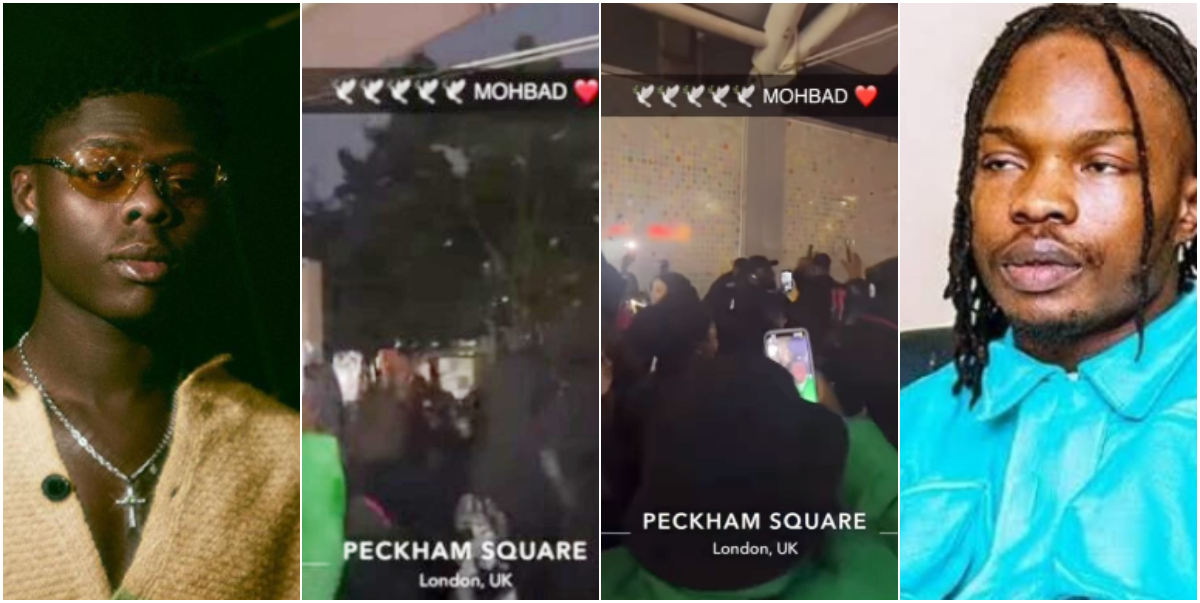 London-based Nigerians hold candlelight vigil for Mohbad at Naira Marley’s UK hood