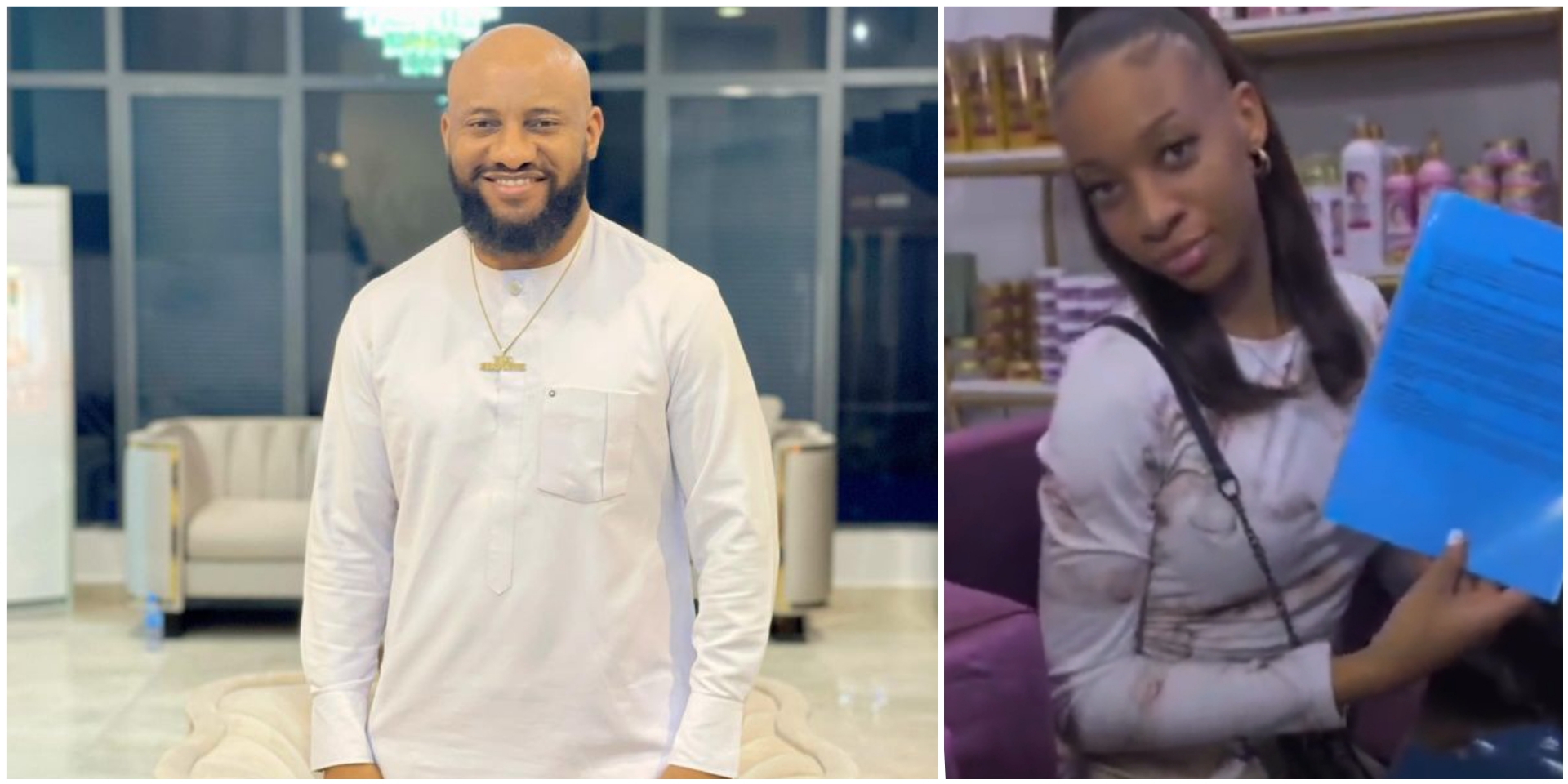 “Papa don chop blocking from pikin”- Yul Edochie mocked over post about daughter, Danielle’s endorsement deal