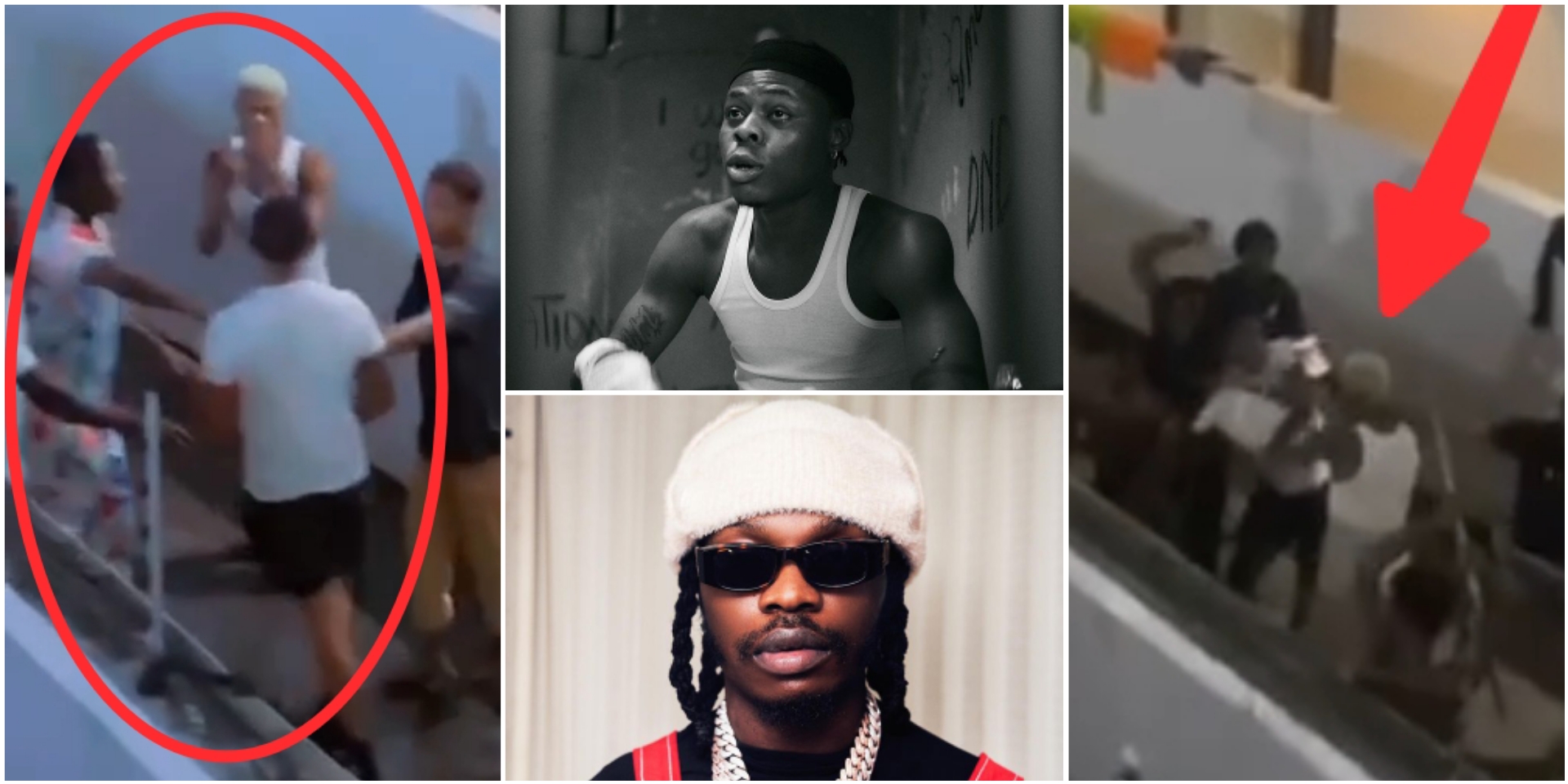 New video of Naira Marley’s boys ‘descending heavily’ Mohbad surfaces online