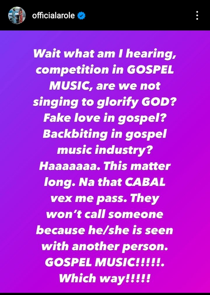 “WhatsApp group dey to pull artist down”– Woli Arole laments over ‘cabal’ in Nigerian gospel music industry