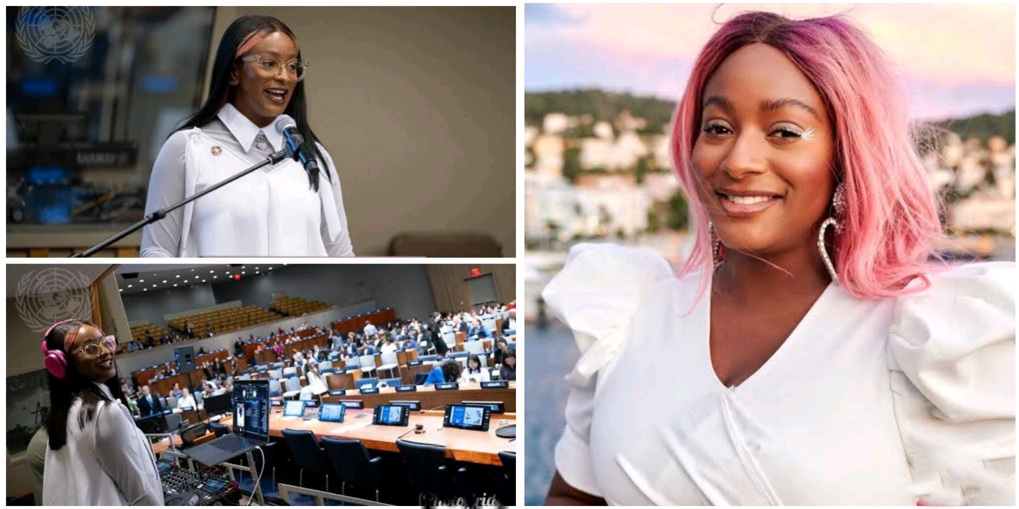 DJ Cuppy captivates audience with inspirational speech at United Nations event in New York