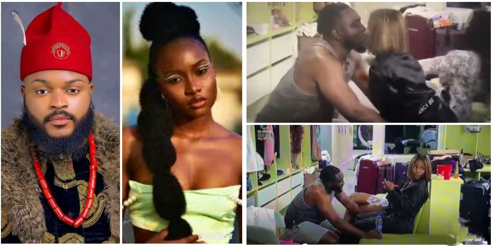 BBNaija All-stars: Shocking moment Ilebaye stopped Mercy Eke from kissing Pere because of Whitemoney