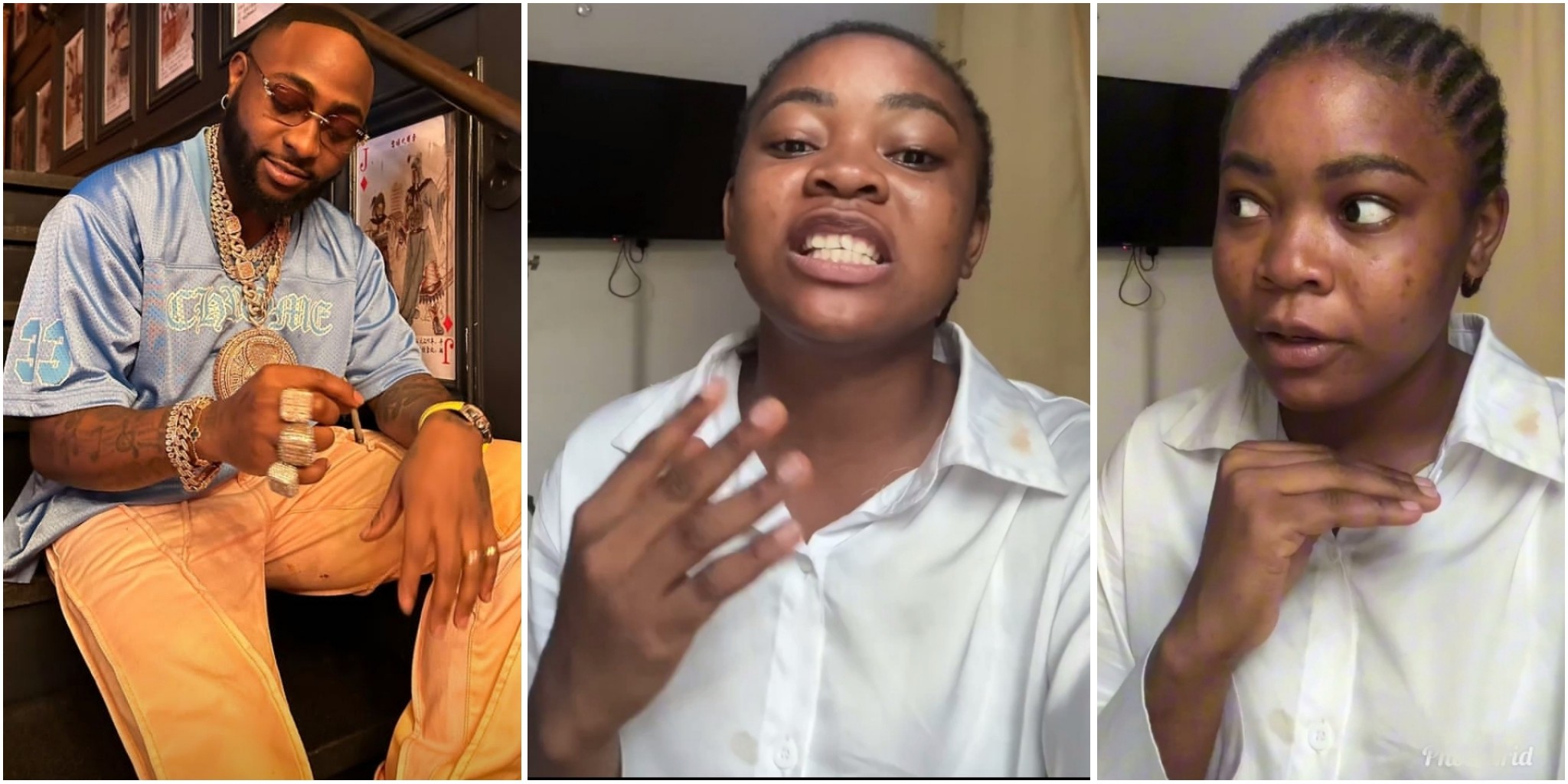 Lady Davido gifted N2m reacts as Netizens drag her for changing her father’s name to Adeleke