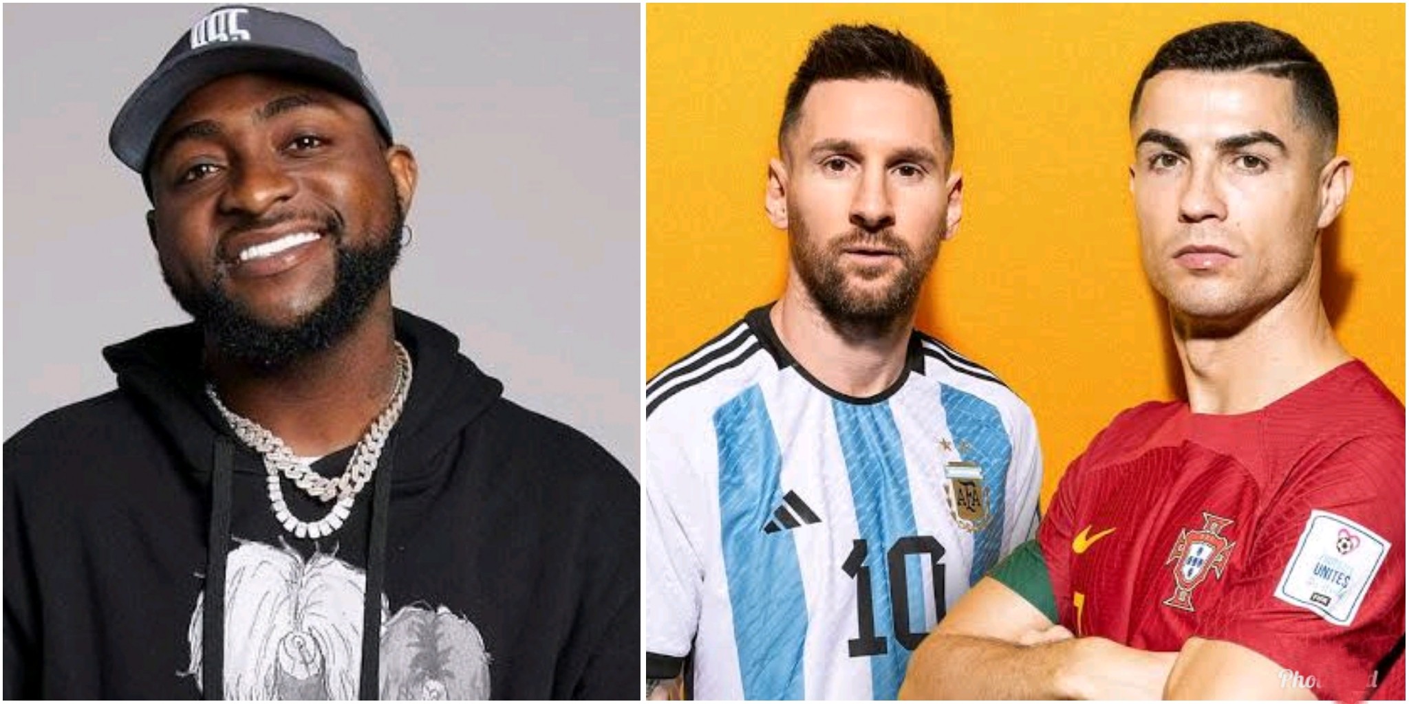 Davido gives his verdict on Messi vs Ronaldo debate; reveals favorite young footballer (VIDEO)