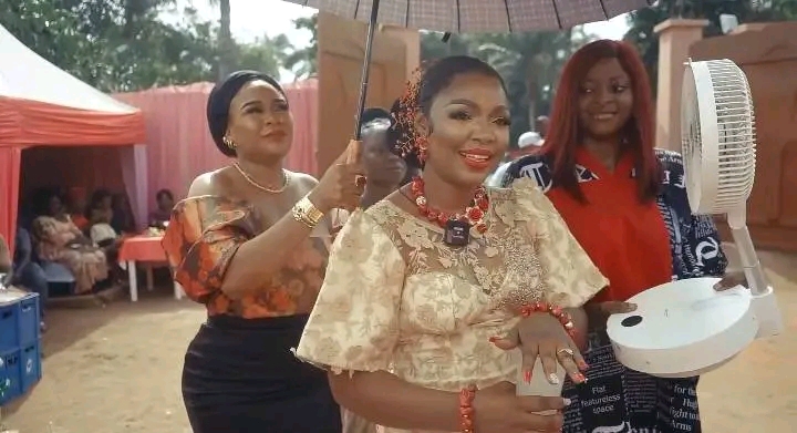 Actress Ekene Umenwa on cloud nine as she ties the knot traditionally with Filmmaker Alex Kleanson