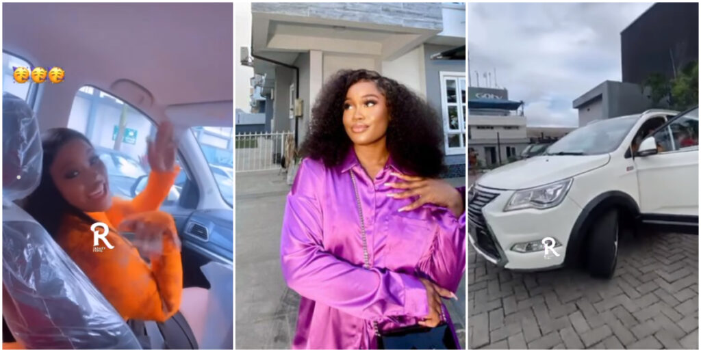 CeeC cruises in her luxury Innoson 'Ikenga' Car