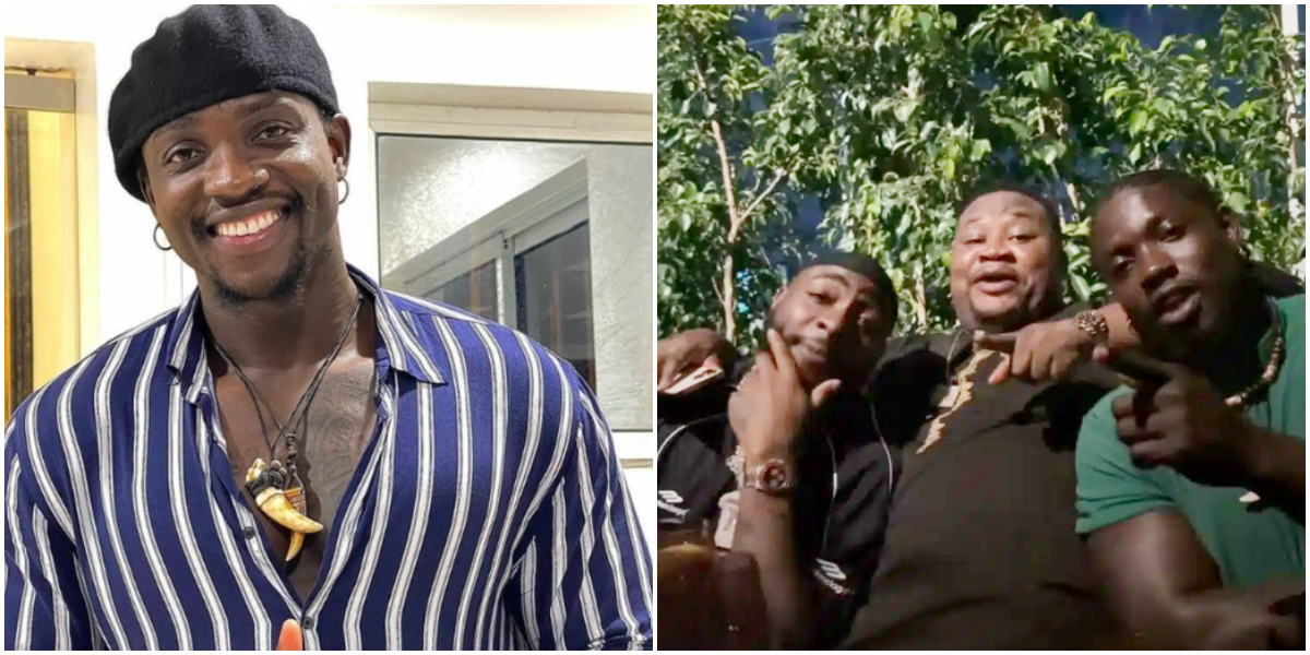 VeryDarkMan beams with joy as he hangs out with Davido, Cubana Chief Priest