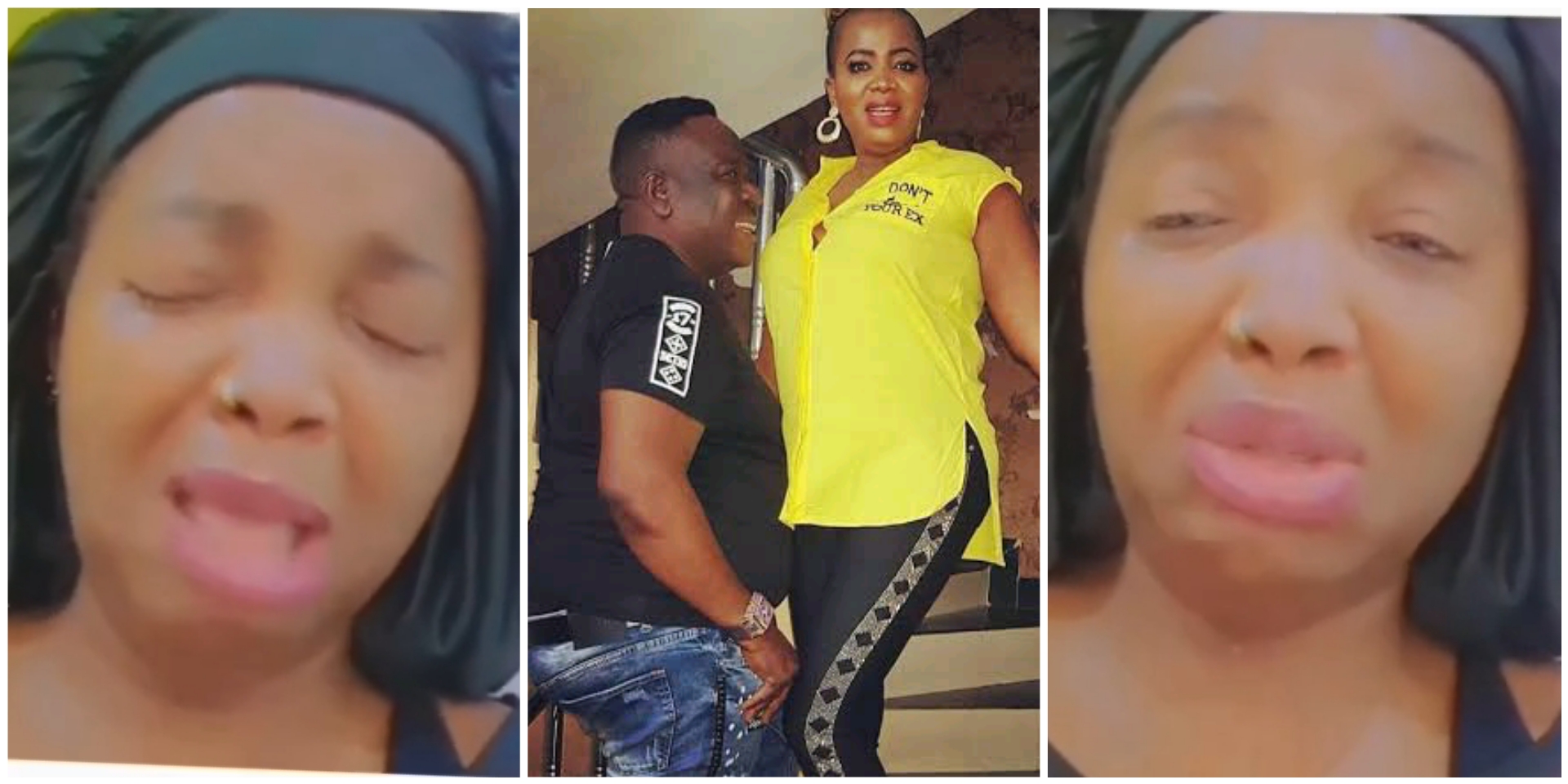 Netizens express concern as Mr Ibu’s wife, Stella weeps bitterly in new video