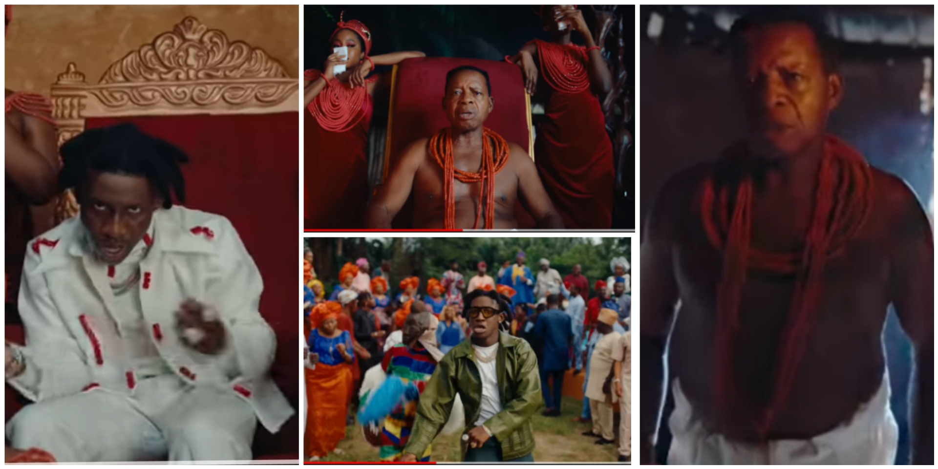 “No wonder papa calm since”- Reactions as Shallipopi features Monday Edo in ‘Obapluto’s colourful music video