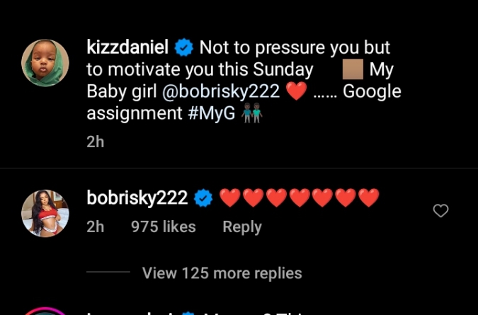 Fans express shock as Kizz Daniel cheekily refers to crossdresser, Bobrisky as his 'baby girl'