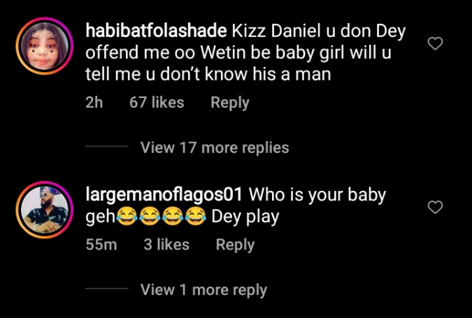 Fans express shock as Kizz Daniel cheekily refers to crossdresser, Bobrisky as his 'baby girl'