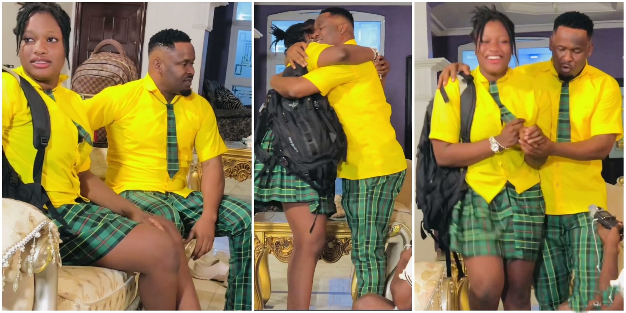 New video of Zubby Michael and Ifedi Sharon in uniform, acting as high school lovers, sparks a buzz