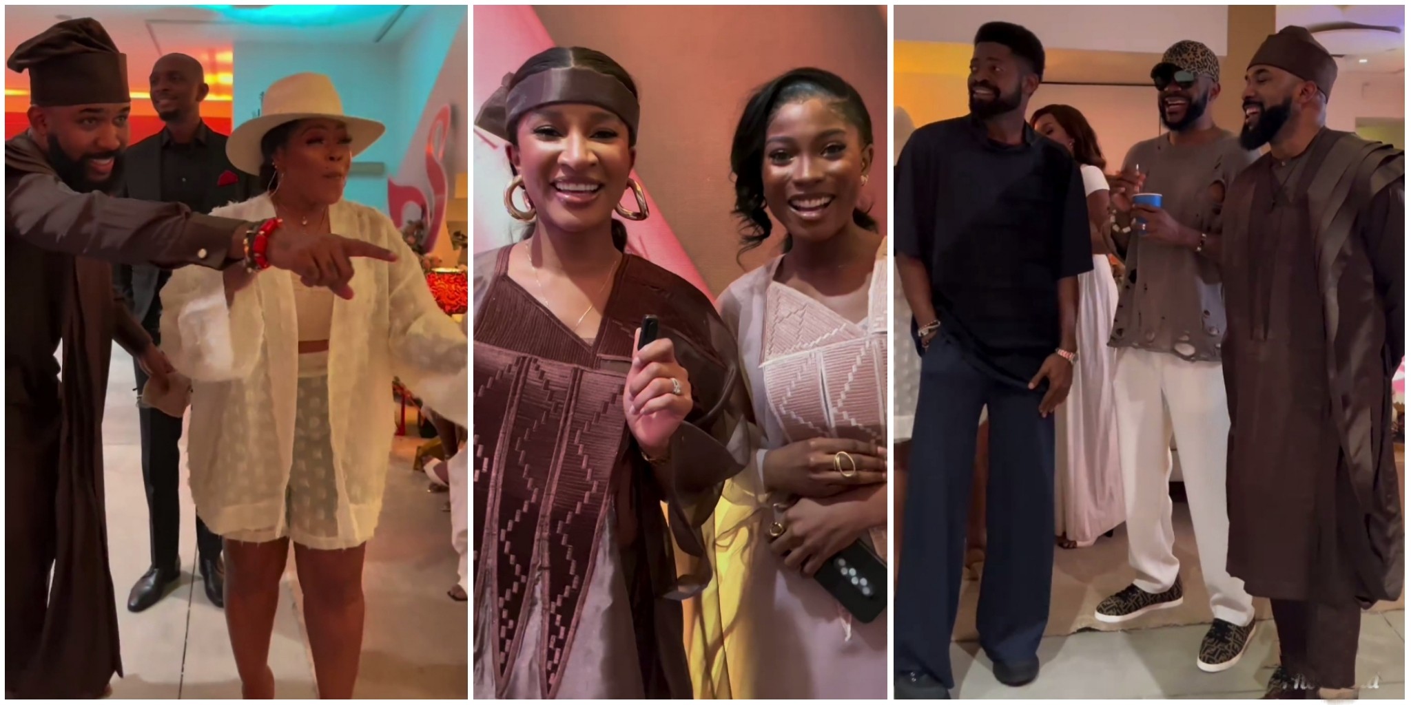 Basketmouth, Ebuka, IK, Banky W, others grace Adesua Etomi, Jemima Osunde’s beauty brand launch party