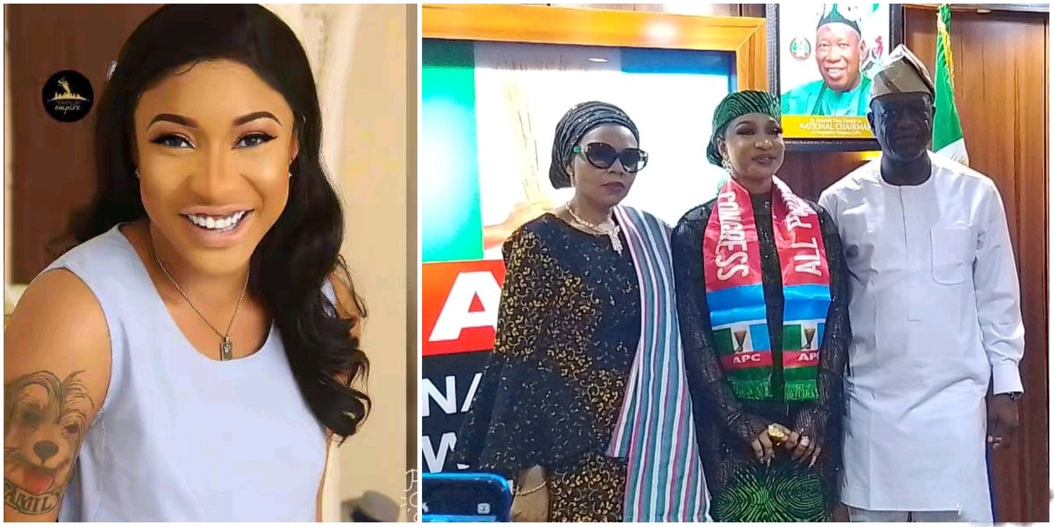 APC unveils Tonto Dikeh as member of ruling party (PHOTOS)